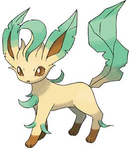 Leafeon Pokemon Diamond and Pearl Official Art