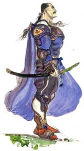 Cyan Garamonde FFVI Final Fantasy VI Original Art
