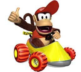 Diddy Kong with Kart
