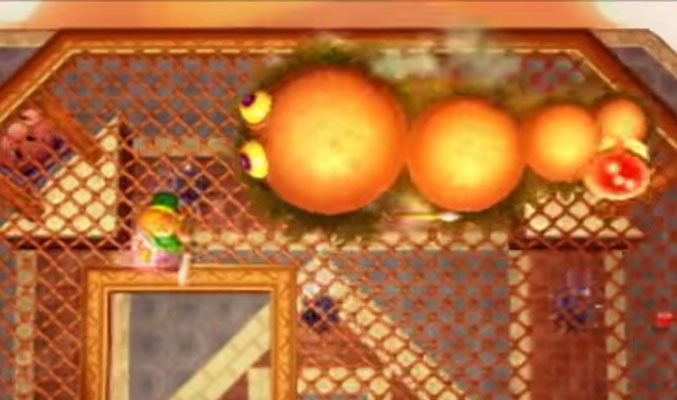 Moldorm Zelda ALBW Screenshot Boss Fight