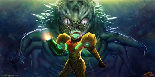 Draygon Super Metroid Tribute Art
