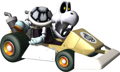 Dry Bones Mario Kart DS Render Art