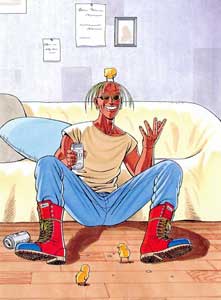 Duck King from Fatal Fury Special Official Illustration