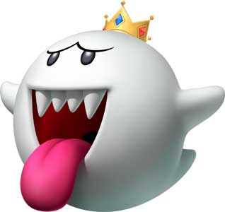King Boo Mario Super Sluggers Render Art