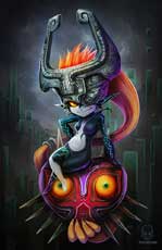 Midna with Majora's Mask