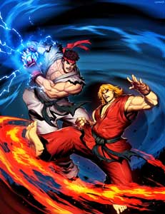 Street Fighter Unlimited by Udon Comic Cover Art 1 with Ryu and Ken
