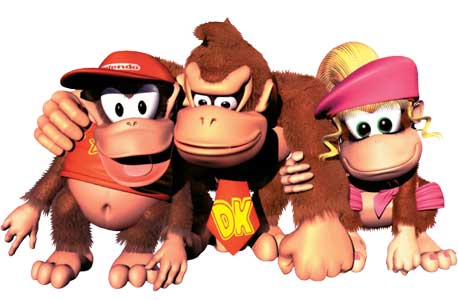 DKC2 Character Render Diddy Dixie Donkey Kong