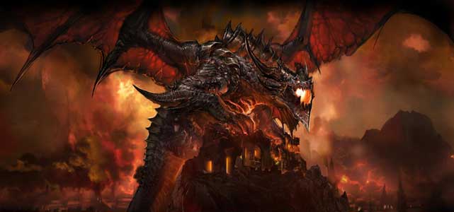 Deathwing World of Warcraft official Art from Cataclysm Expansion