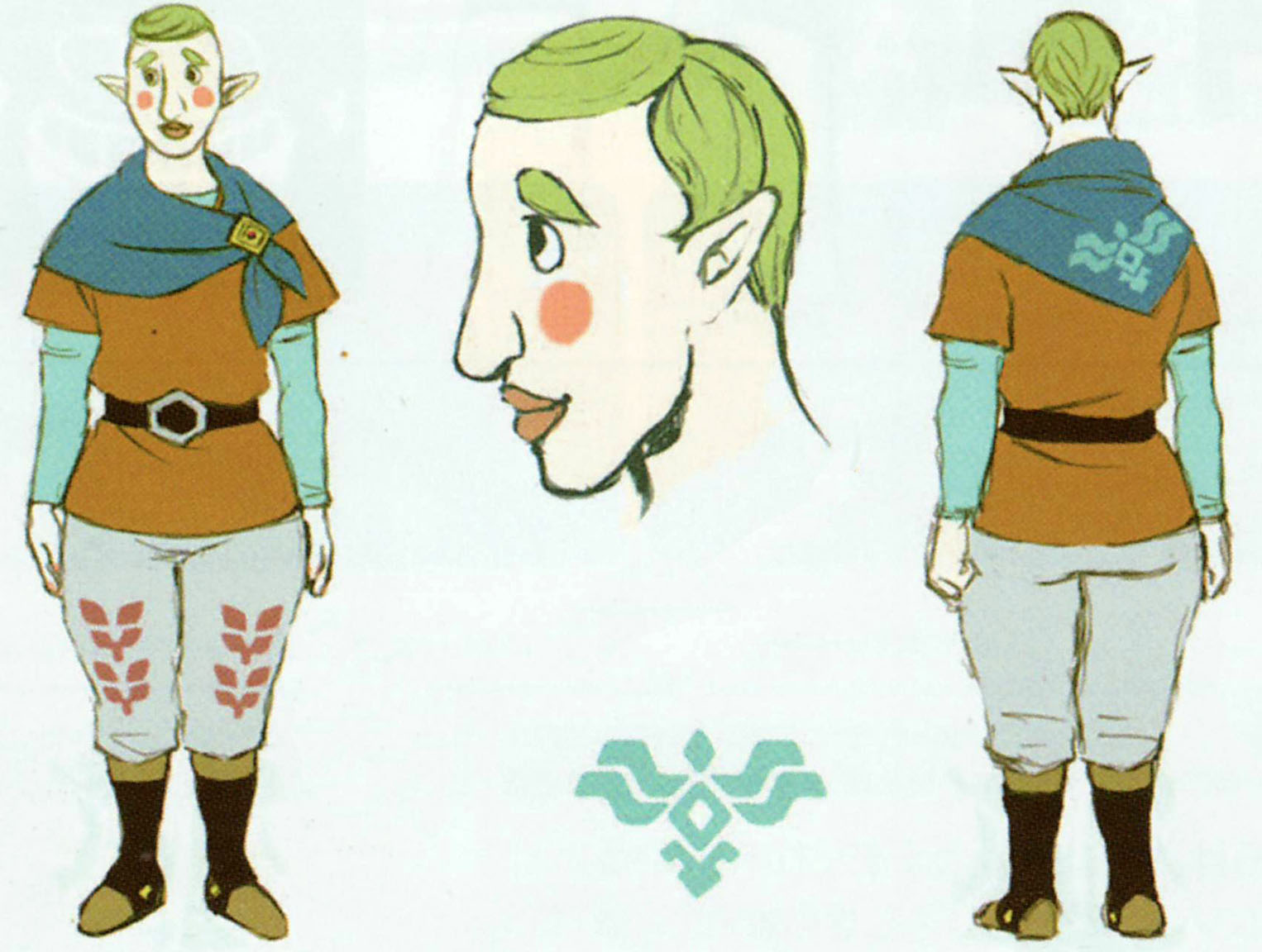 legend of zelda skyward sword characters - doodlebirdink.com.