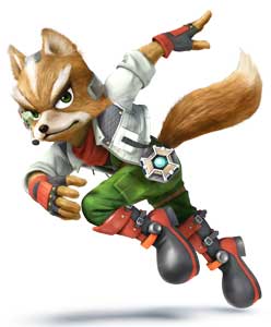 Fox McCloud Smash Bros 4 Wii U 3DS Render Art