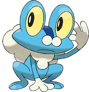 Froakie Pokemon Y and X Official Render Art