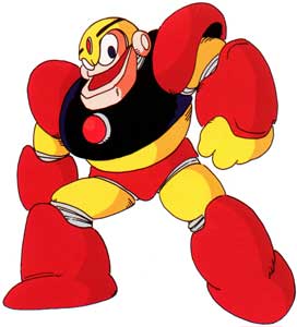 Guts Man Robot Master Mega Man 1 Official Art