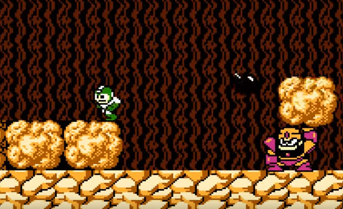 Guts Man in Mega Man Battle Screenshot
