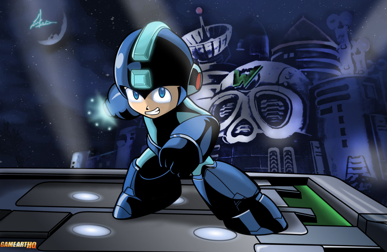 Mega Man and Dr Wilys Castle by Il-Piccolo-Torero