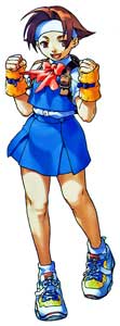 Hinata from Rival Schools Official Game Art