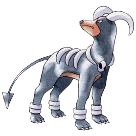 Houndoom Pokemon Gold and Silver Official Art