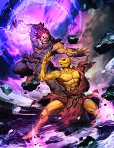 Street Fighter Unlimited Cover Art #5 Oro vs Akuma