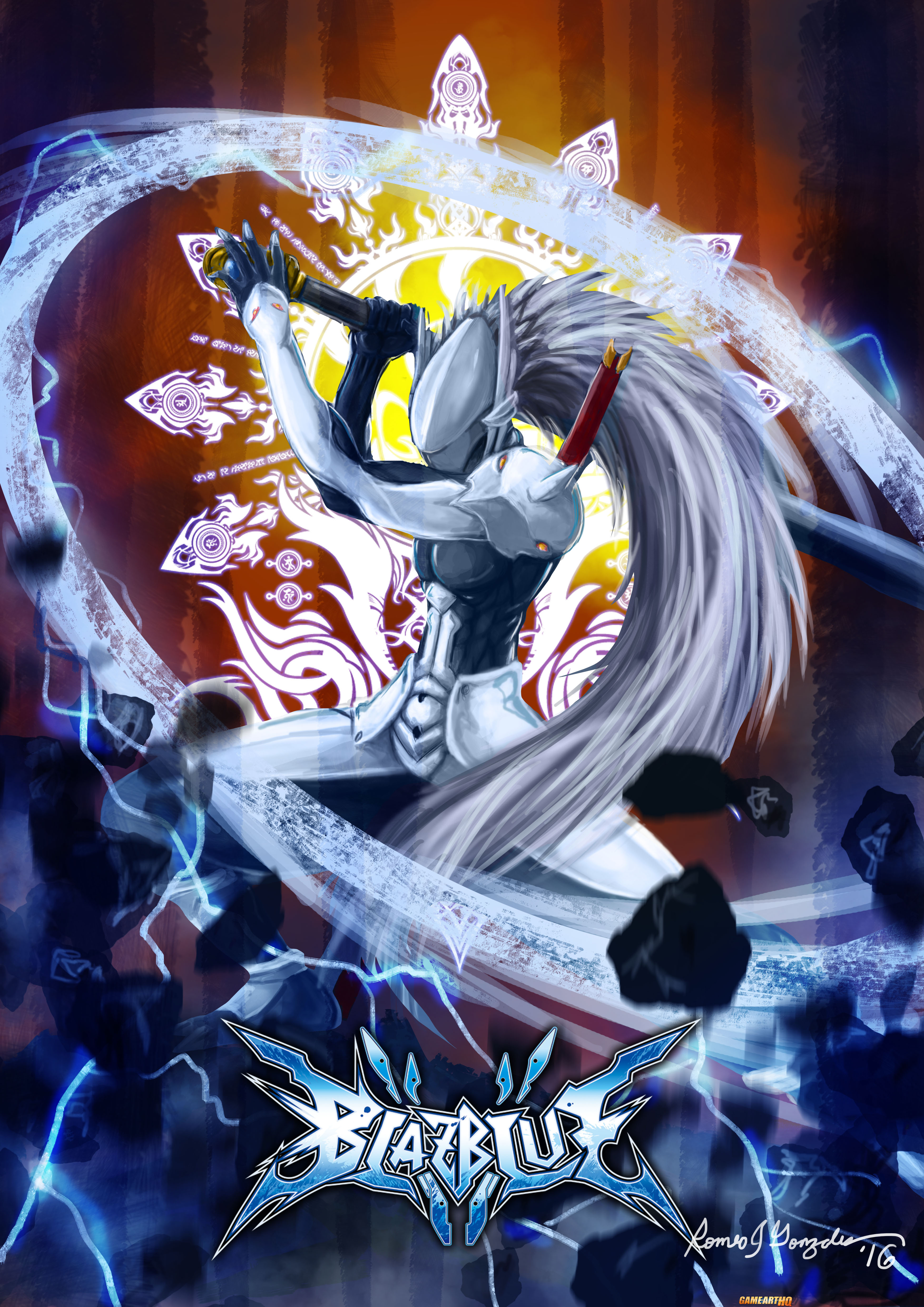 Hakumen from BlazBlue Art for the FGE Project