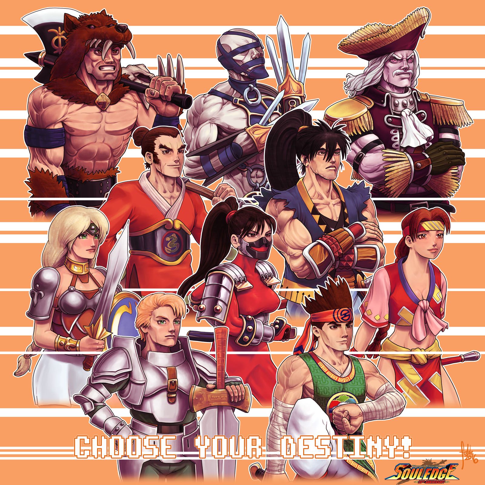 SoulEdge Art Tribute on Game-Art-HQ All characters by Fedde