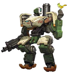 Bastion Overwatch Official Game Art Render