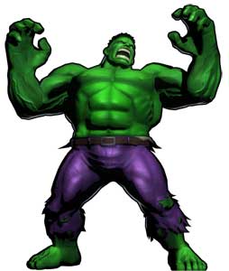 Hulk MVC3 Win Pose Render Art