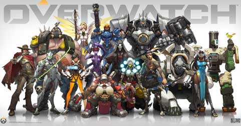 Overwatch Character Group Poster Wallpaper Art