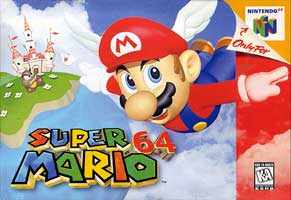 Super Mario 64 N64 Cover