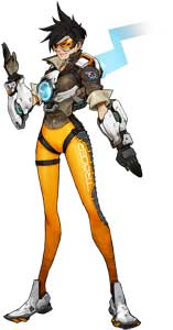 Tracer from overwatch Official Game Art