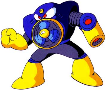 Air Man from Mega Man 2 Official Game Art from 1988