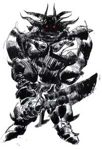 Iron Giant Final Fantasy II 1988 Concept Art