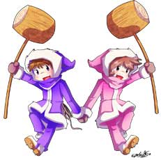 The Ice Climbers Render Art by TamarinFrog