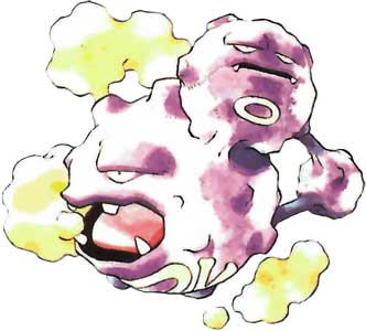 Weezing Pokemon Red and Blue Official Art Render