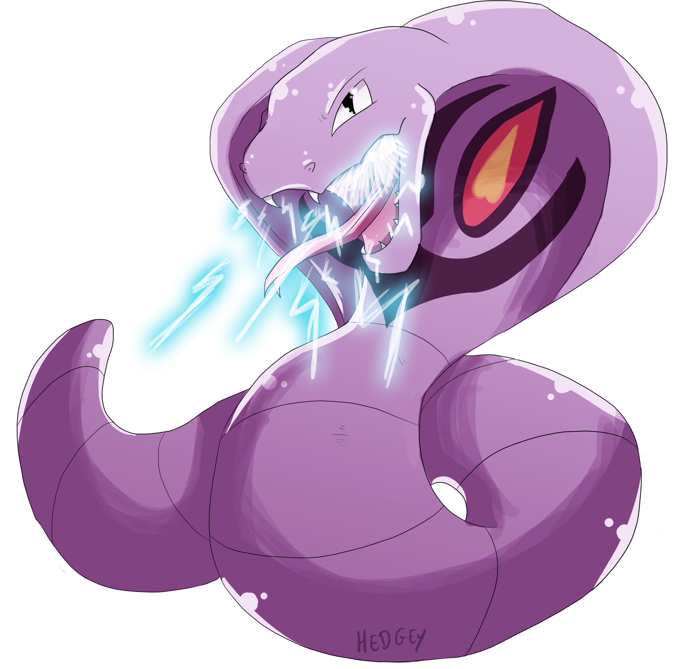 arbok-used-thunder-fang-game-art-hq-pokemon-art-tribute-by-hedgey