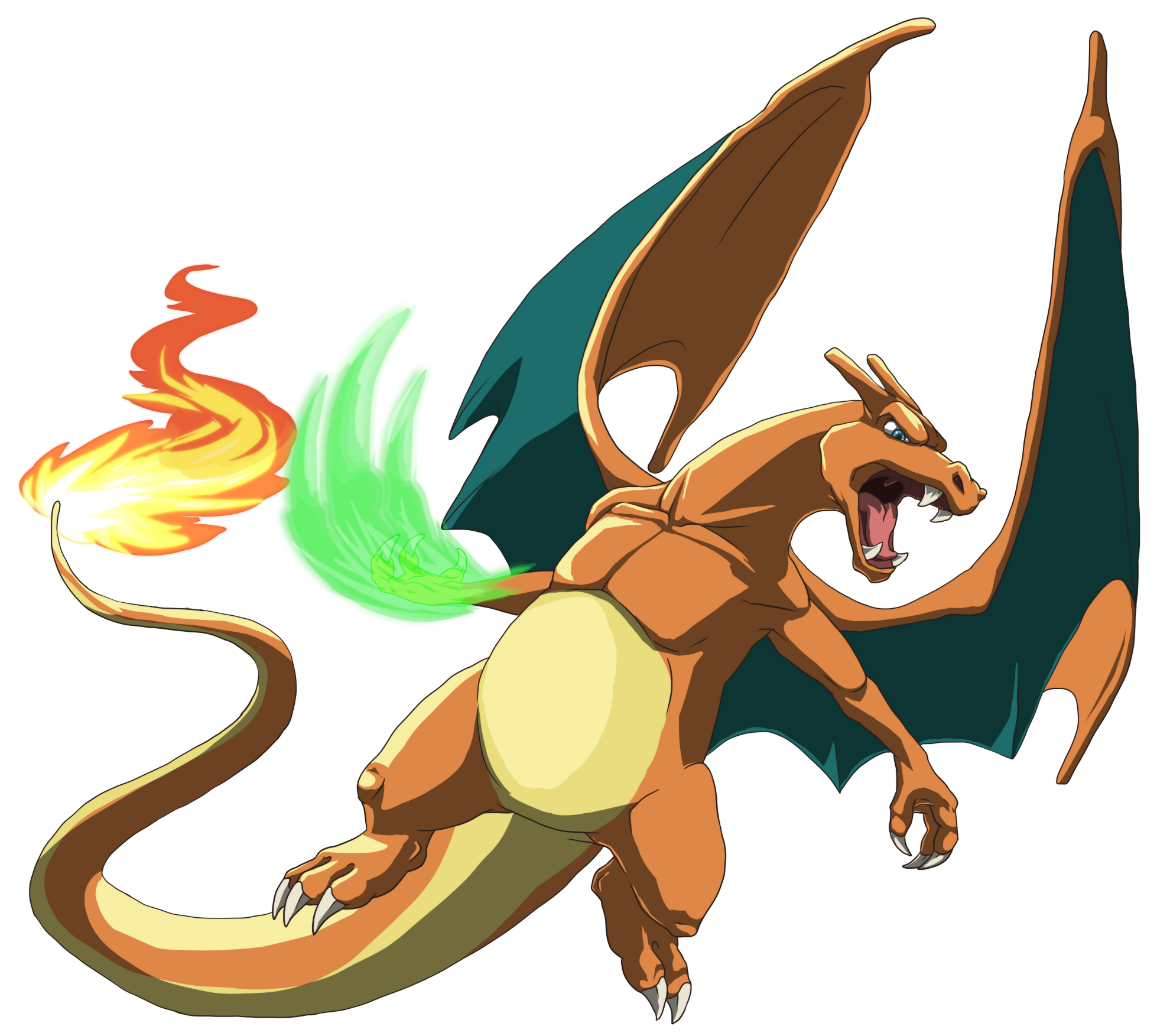Charizard used Dragon Claw (Pokemon Tribute on Game-Art-HQ.com by AncientDragoness)