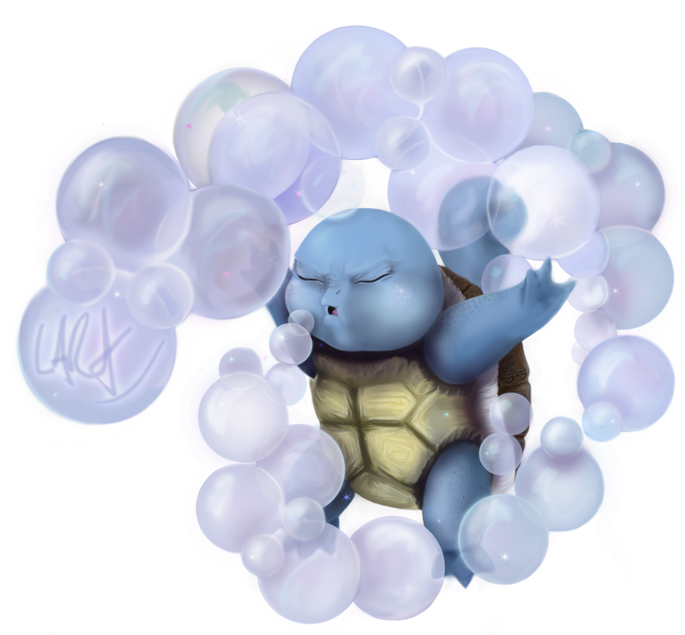 Squirtle used Bubble by Lara Couzens