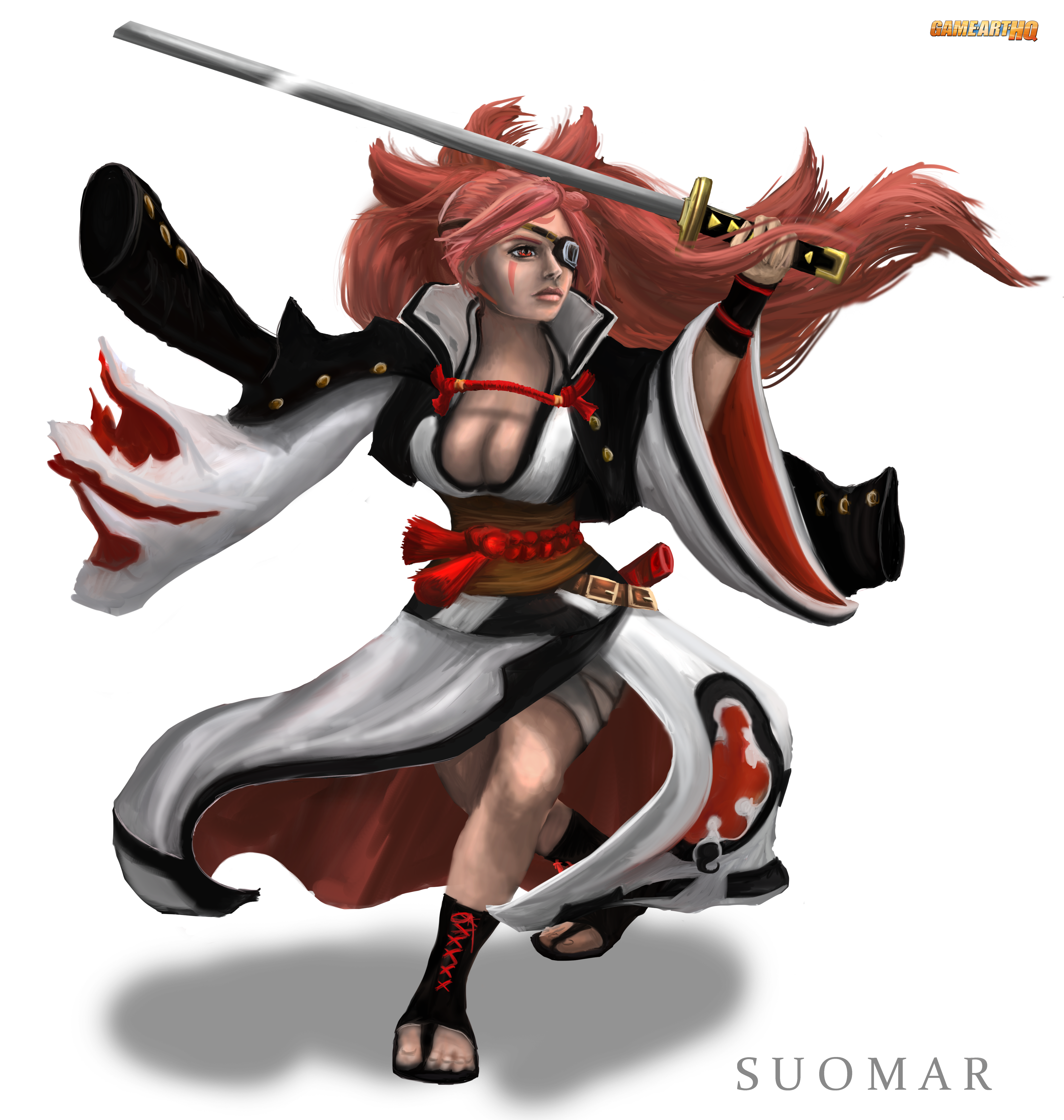The GA-HQ VG Character Art Collaboration: Baiken… drinks you under the  table! | Game-Art-HQ