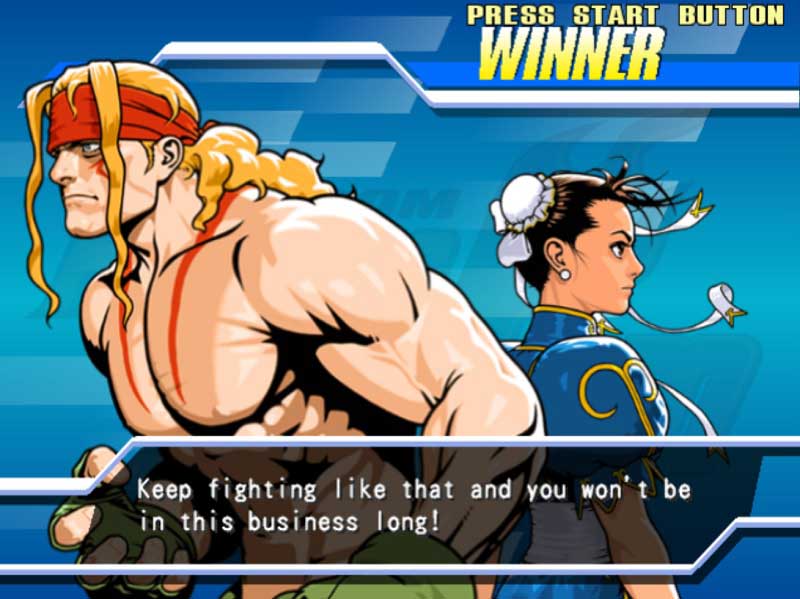 Alex Capcom Fighting Jam Win Quote 1