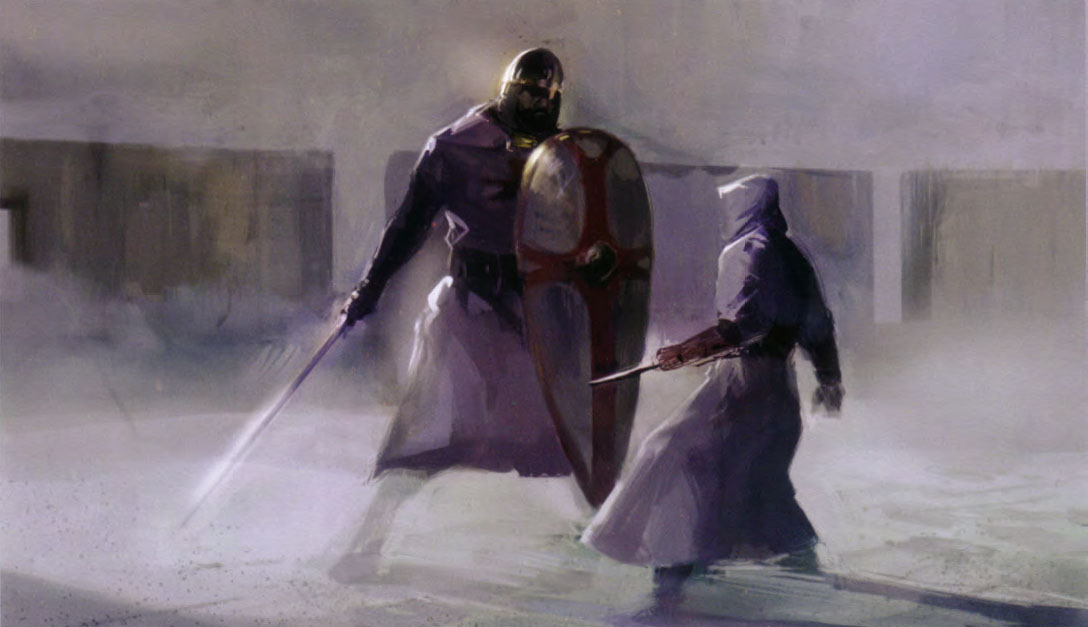 Altair vs Templar Knight Concept Art