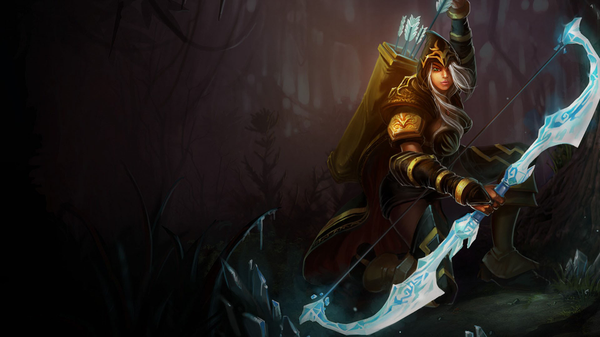 Ashe the Frost Archer Classic Skin Artwork by Riot Games