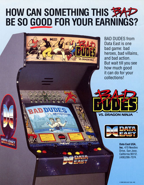 Bad Dudes Vs DragonNinja Arcade Cabinet