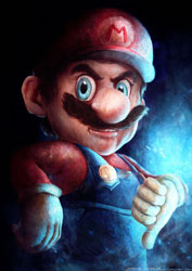 Badass Art of Super Mario by_joshuar summana