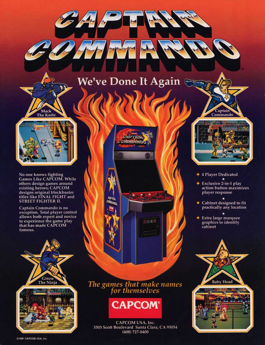 Captain-Commando-Arcade-Flyer