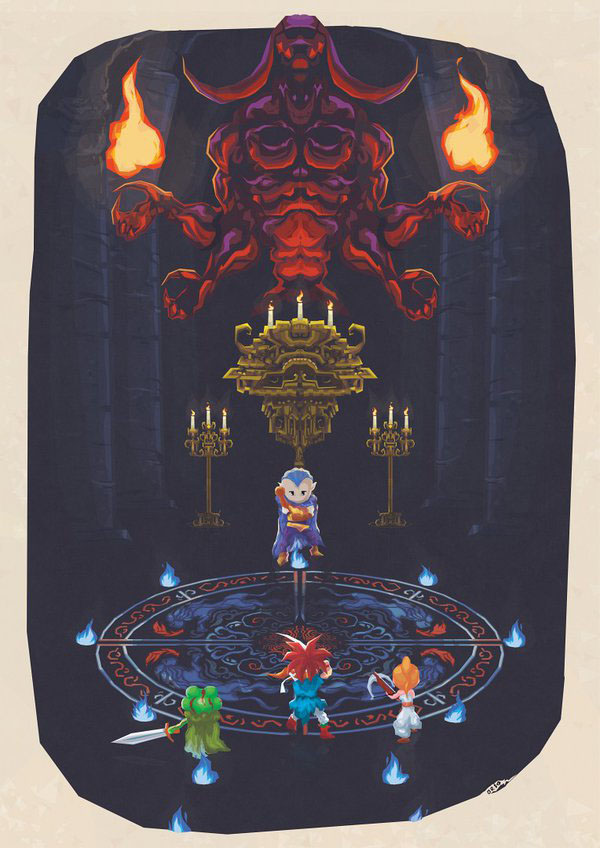 Chrono Trigger Battle with Magus by Orioto