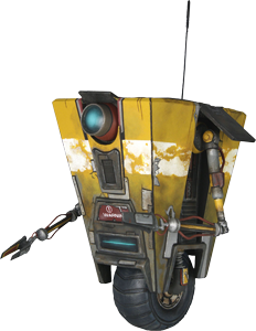 Claptrap from Borderlands on Game-Art-HQ