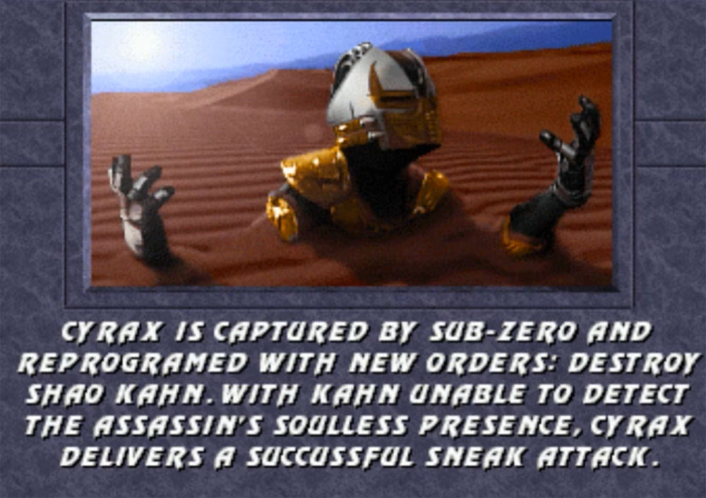 Cyrax Mortal Kombat 3 Ending 1