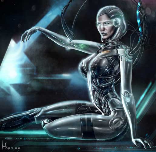 EDI Mass Effect Fan Art by Rubén Madrid