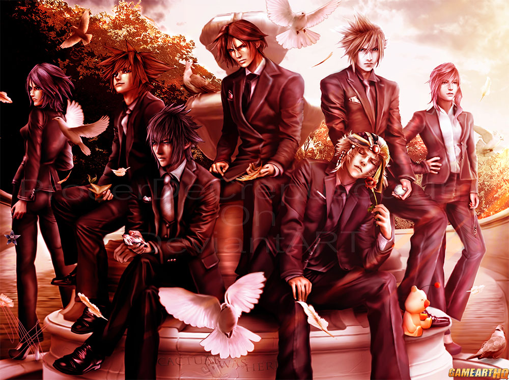 Final Fantasy Kingdom Hearts Crossover Art by ProcerDeCrepusculum