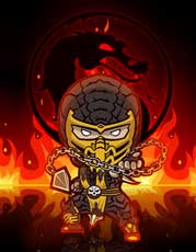 Get over there Chibi Scorpion Game Art