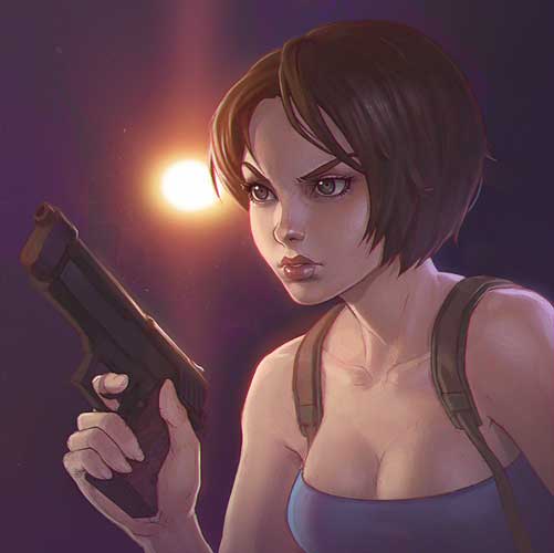 Jill Resident Evil Portrait