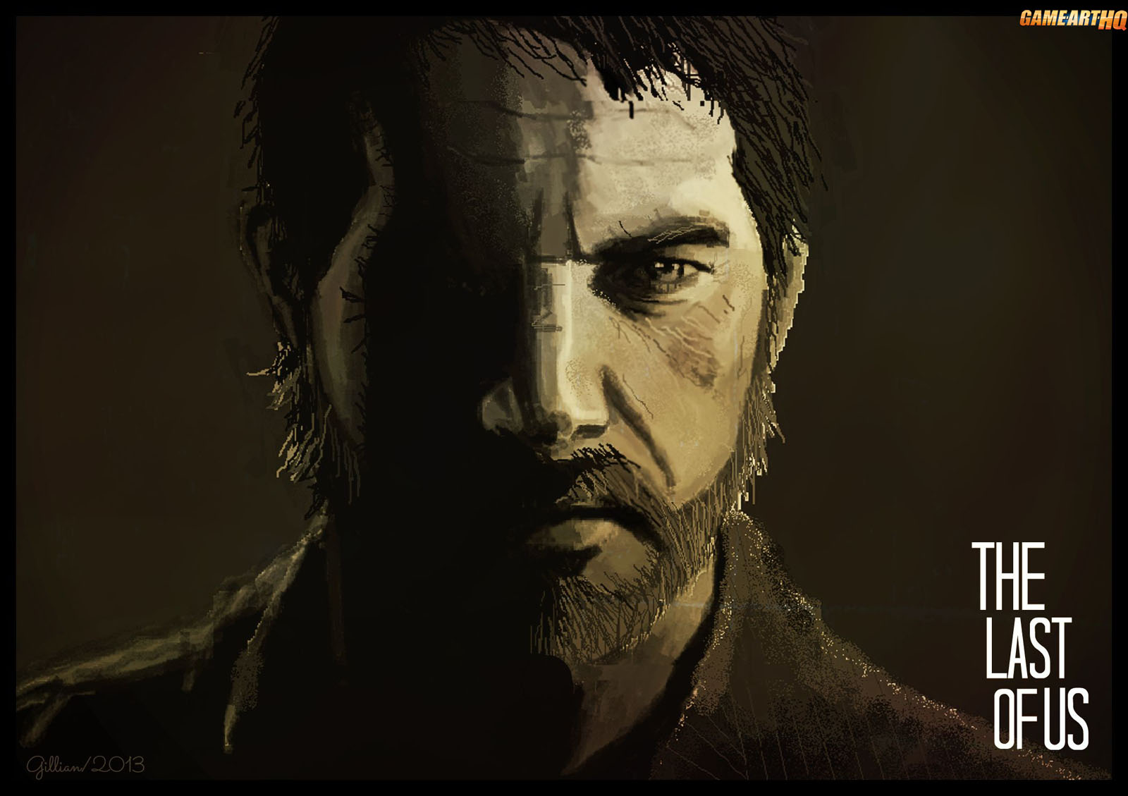 Joel from Last of Us Wallpaper Art by Gilly15